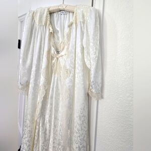 Christian Dior vintage nightgown and robe set